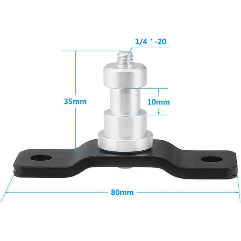 CAMVATE Light Stand Head Adapter with 1/4''-20 Screw & Wall Mount