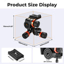 K&F Concept 3-Way Geared Tripod Head