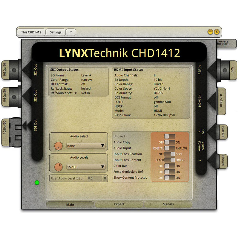 Lynx Technik AG yellobrik CHD 1412 UHD 4K HDMI to 12G-SDI Converter with Frame Synchronizer & Audio Embedder