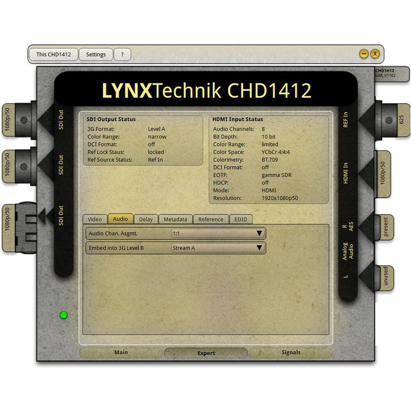 Lynx Technik AG yellobrik CHD 1412 UHD 4K HDMI to 12G-SDI Converter with Frame Synchronizer & Audio Embedder