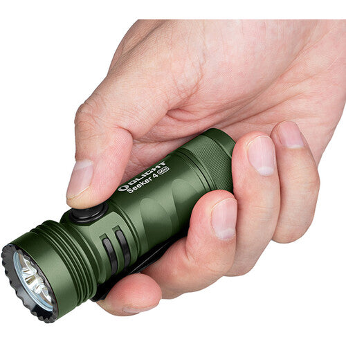 Olight Seeker 4 Mini White & UV Flashlight (Neutral White Light, OD Green)