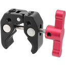 CAMVATE Super Crab Clamp with 1/4"-20 & 3/8"-16 Threads (Red T-Handle)