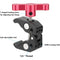 CAMVATE Super Crab Clamp with 1/4"-20 & 3/8"-16 Threads (Red T-Handle)