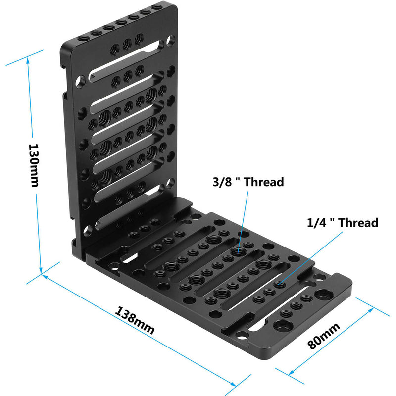 CAMVATE L-Shaped Bracket with Multifunction Cheese-Style Mounting Plate