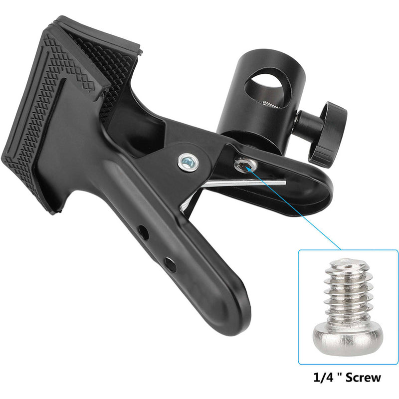 CAMVATE Spring Clip Clamp with Light Stand Mount