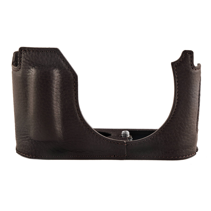 Oberwerth Tagcase Casual Line Leder for Leica Q3 (Brown with Black Lining)