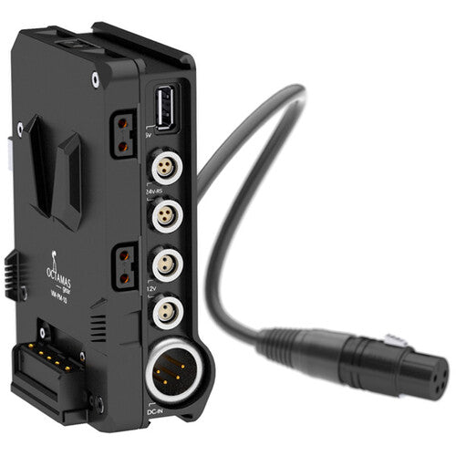 OCTAMAS gear Power Box with 12 4-Pin XLR Camera Cable (V-Mount)