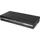 IOGEAR 8-Port Single-View DisplayPort/HDMI Secure KVM Switch Kit with Audio and CAC Support (TAA Compliant)