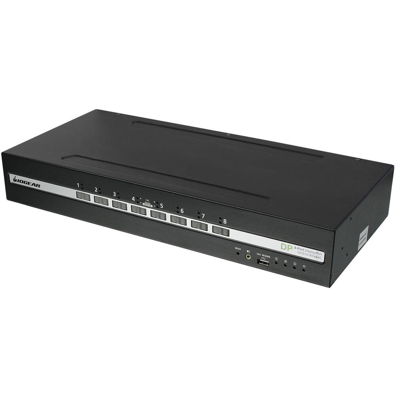 IOGEAR 8-Port Single-View DisplayPort Secure KVM Switch with Audio and CAC Support (TAA Compliant)