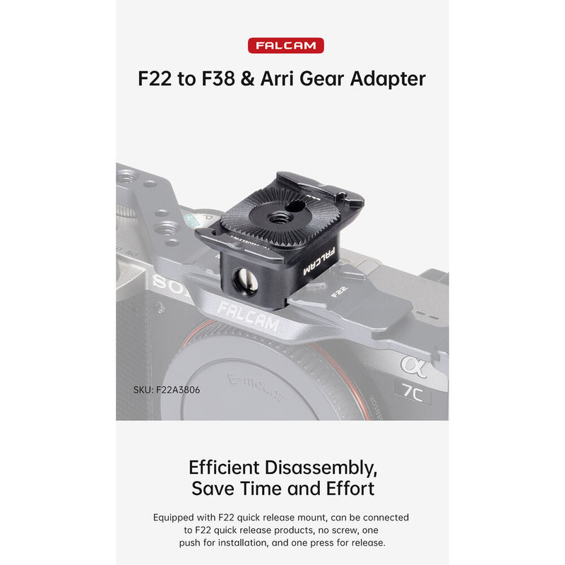 Falcam F22 to F38 ARRI-Type Adapter