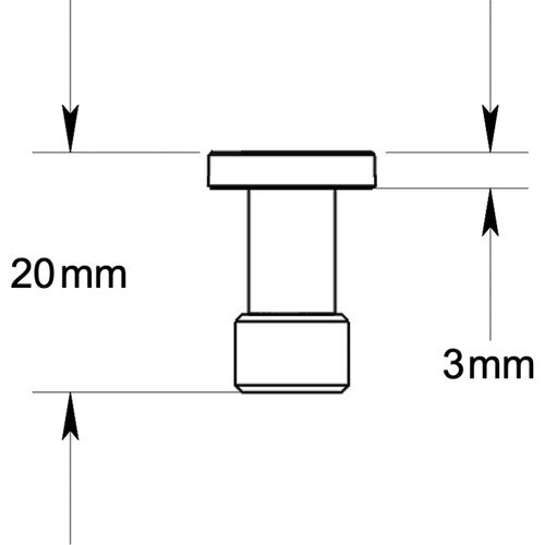 OCTAMAS gear 3/8"-16 Camera Screw (Long)