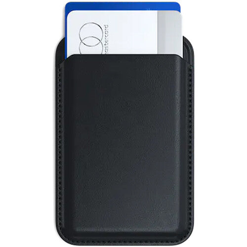 Satechi Vegan Leather Magnetic Wallet Stand for iPhones (Black)