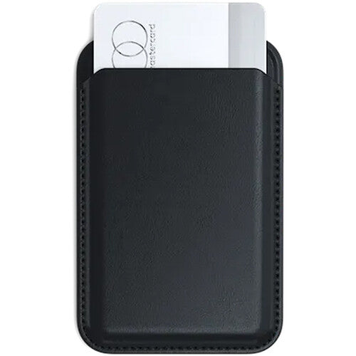 Satechi Vegan Leather Magnetic Wallet Stand for iPhones (Black)