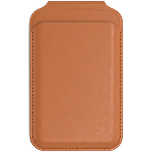 Satechi Vegan Leather Magnetic Wallet Stand for iPhones (Orange)