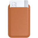 Satechi Vegan Leather Magnetic Wallet Stand for iPhones (Orange)