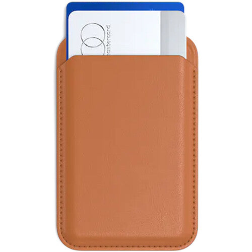 Satechi Vegan Leather Magnetic Wallet Stand for iPhones (Orange)