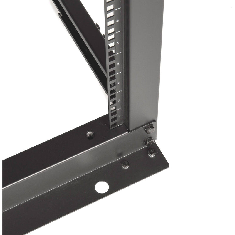 Rocstor SolidRack Open Frame 4-Post Adjustable Depth Rack (Black, 42 RU)