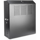 Rocstor SolidRack Low-Profile Vertical-Mount Switch-Depth Wall-Mount Rack Enclosure Cabinet (5 RU, Black)