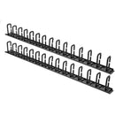 Rocstor Vertical Cable Organizer with D-Ring Hooks (Black, 6')