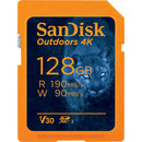 SanDisk 128GB Outdoors 4K UHS-I SDXC Memory Card