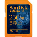 SanDisk 256GB Outdoors 4K UHS-I SDXC Memory Card