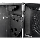 Rocstor SolidRack Low-Profile Vertical-Mount Switch-Depth Wall-Mount Rack Enclosure Cabinet (5 RU, Black)