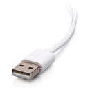 C2G USB-A Male to Lightning Male Sync and Charging Cable (6', White)