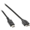 Pearstone USB-C Male to USB Micro-B Male USB 3.2 Gen 2 Cable (1')