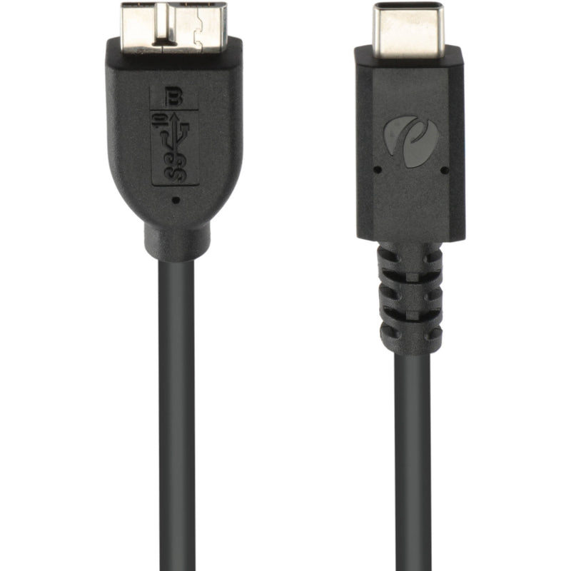 Pearstone USB-C Male to USB Micro-B Male USB 3.2 Gen 2 Cable (1')