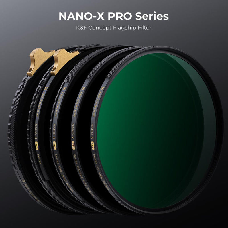 K&F Concept Nano-X Pro HD MCUV Brass Frame Filter (72mm)