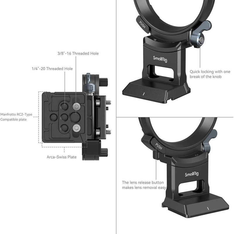 SmallRig Horizontal-to-Vertical Mounting Plate for Sony a7C II & a7CR