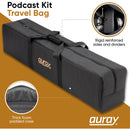 Auray BAC-4A4HB Podcast Kit Gig Travel Case