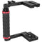 CAMVATE Foldable Half Camera Cage with Rubber Handgrip for Larger DSLRs