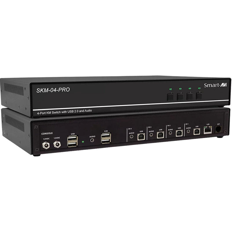 Smart-AVI SKM-04-PRO-S 4-Port KM Switch with Audio Support