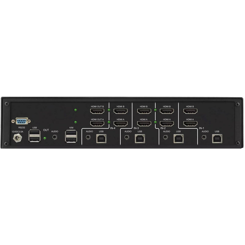 Smart-AVI SM-UHN-4D 4-Port, Dual-Head 4K HDMI KVM Switch