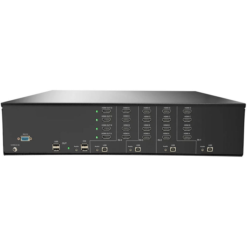 Smart-AVI SM-UHN-4Q 4-Port, Quad-Head 4K HDMI KVM Switch