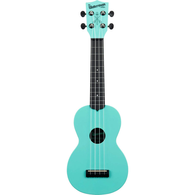 KALA Waterman Soprano Ukulele with Tote Bag (Aqua Mist Glow in the Dark)