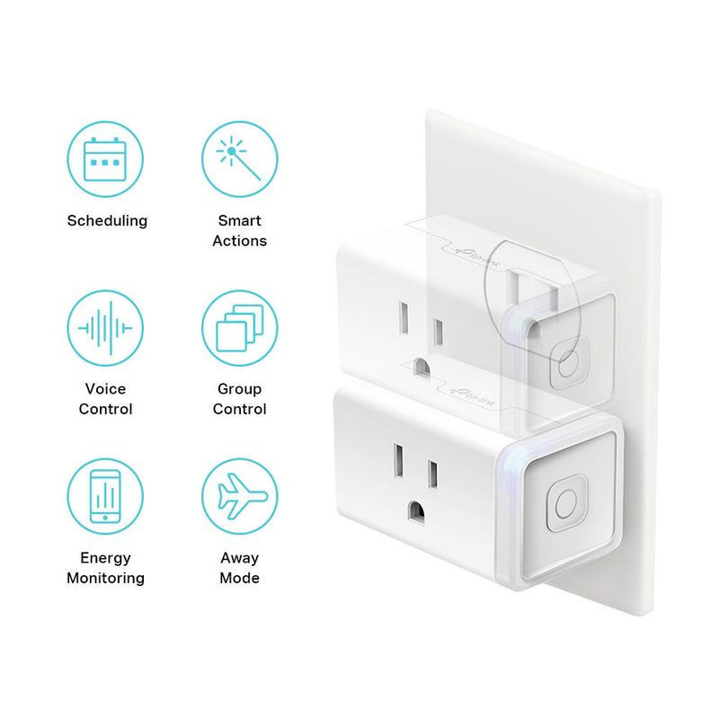 TP-Link EP25 Kasa Smart Wi-Fi Plug Slim with Energy Monitoring (2-Pack)