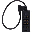 BLACKHAWK 4-Port D-Tap Hub with 1/4"-20 Thread (Black)