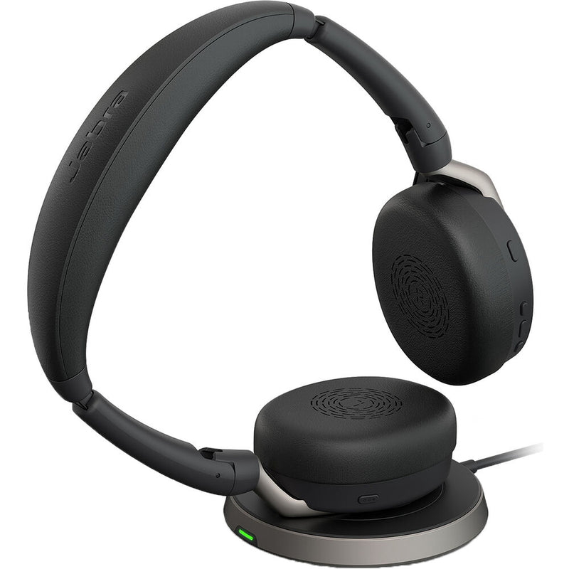 Jabra Evolve2 65 Flex Link UC Stereo Wireless Headset with Wireless Charger