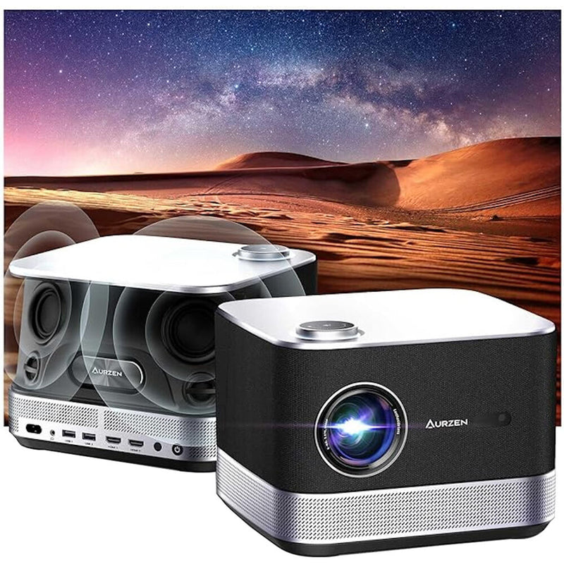 Aurzen Boom 400-Lumen Full HD LED LCD Portable Projector