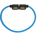 Kondor Blue Right-Angle to Left-Angle High-Speed HDMI Cable (Kondor Blue, 12")