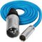 Kondor Blue Braided Mini-XLR Male to XLR Male Audio Cable (Blue, 3')