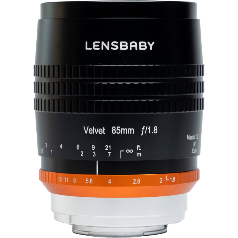 Lensbaby Velvet 85mm f/1.8 Lens with Copper Rings (FUJIFILM X, Black)