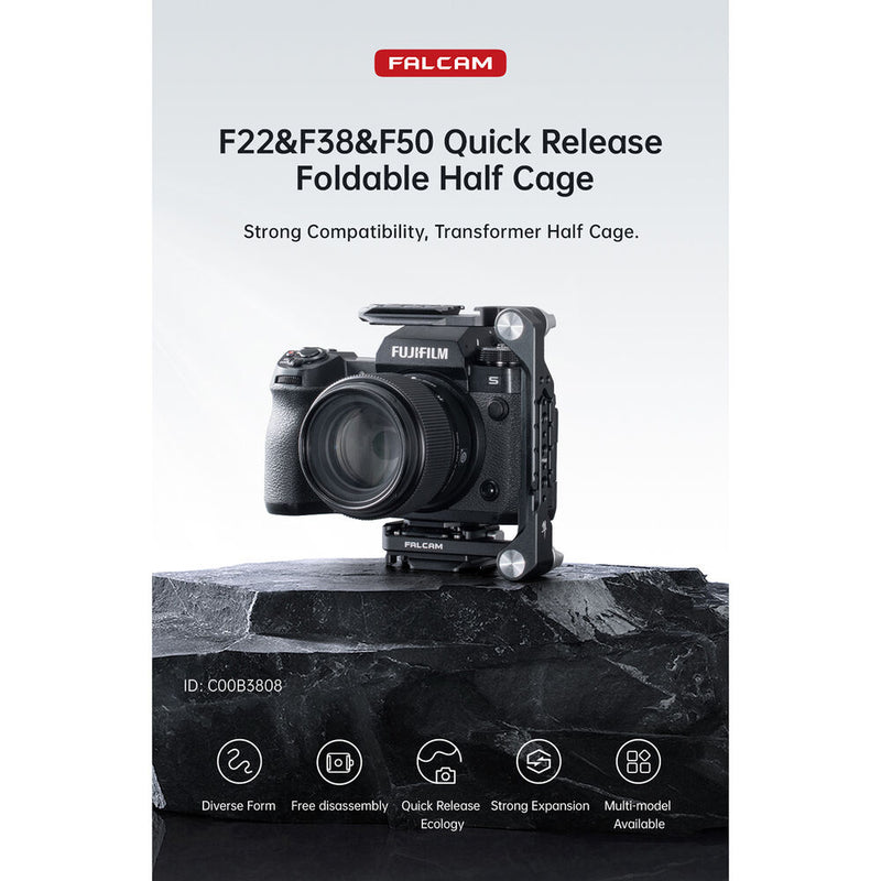 Falcam F22, F38 & F50 Quick Release Foldable Half Cage for Select Cameras