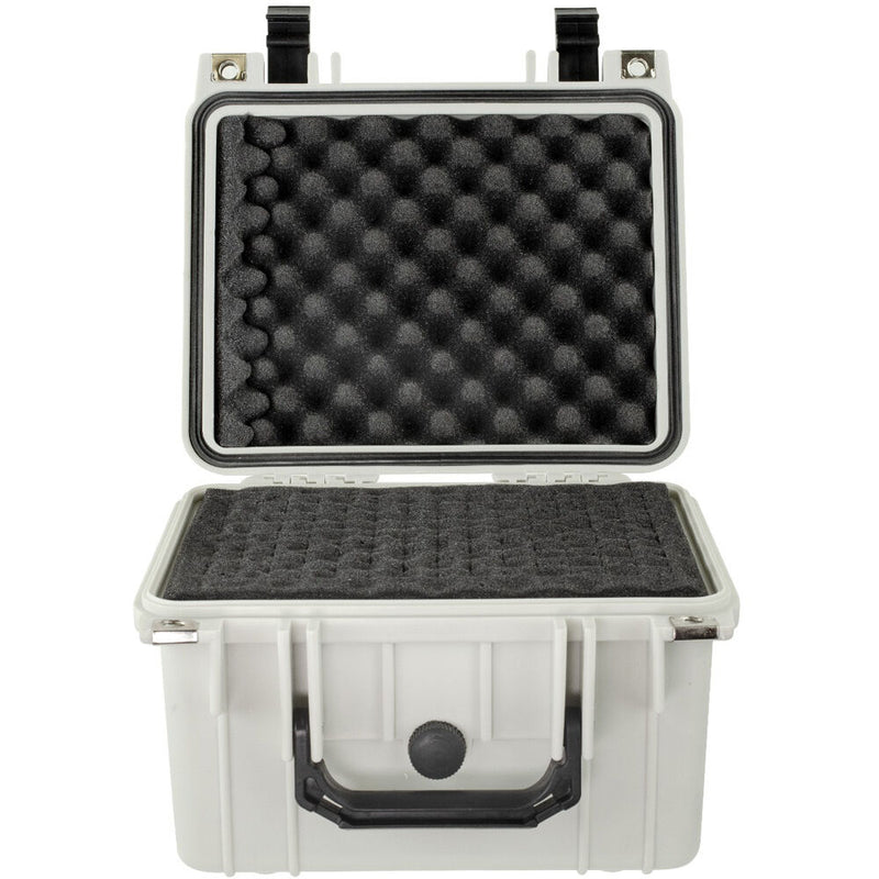 Eylar Gear Case with Foam (Small, Deep, White)