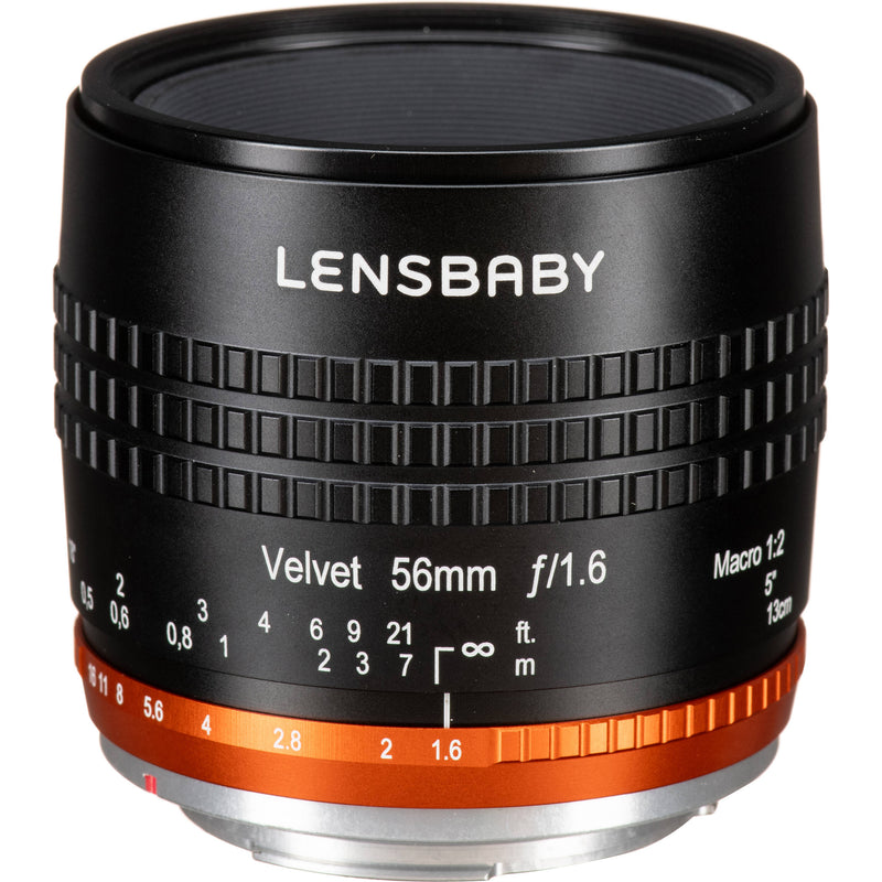 Lensbaby Velvet 56mm f/1.6 Lens with Copper Rings (Canon EF)