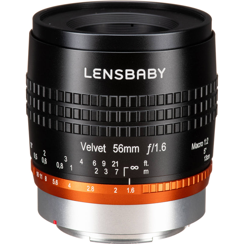 Lensbaby Velvet 56mm f/1.6 Lens with Copper Rings (Canon RF)