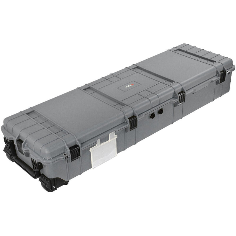 Eylar Waterproof Heavy Transport Roller Rifle Hard Case (Gray)