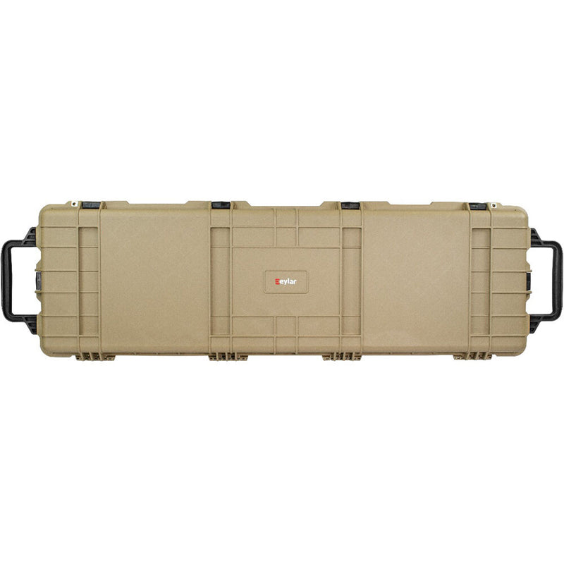 Eylar Waterproof Heavy Transport Roller Rifle Hard Case (Tan)